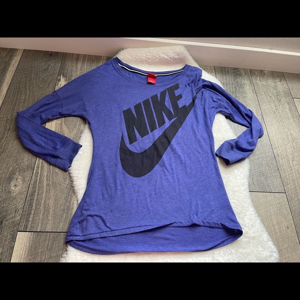 Purple Nike Logo Red Tag Tee